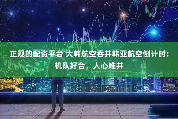 正规的配资平台 大韩航空吞并韩亚航空倒计时：机队好合，人心难并